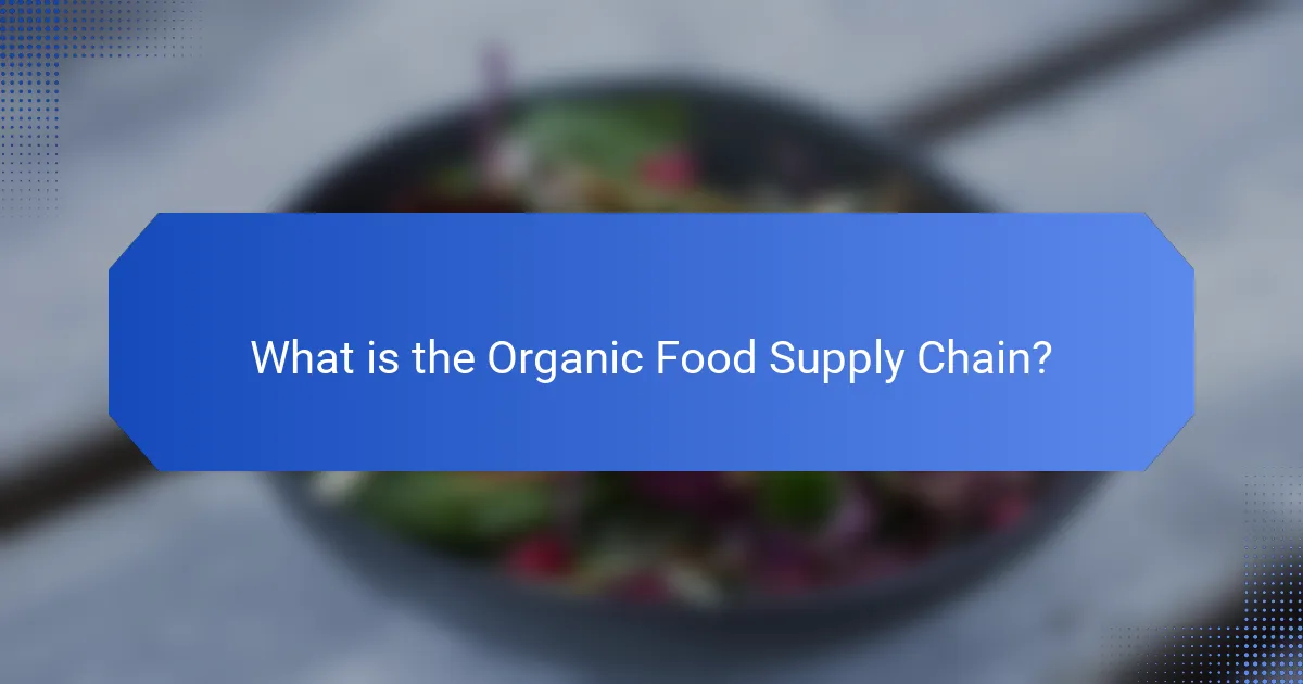 What is the Organic Food Supply Chain?